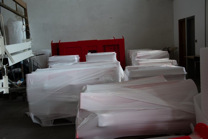 Materiale imballato pronto alla spedizione